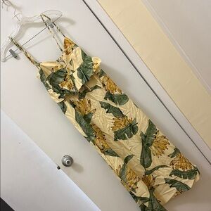 Floral Yellow Maxi Dress